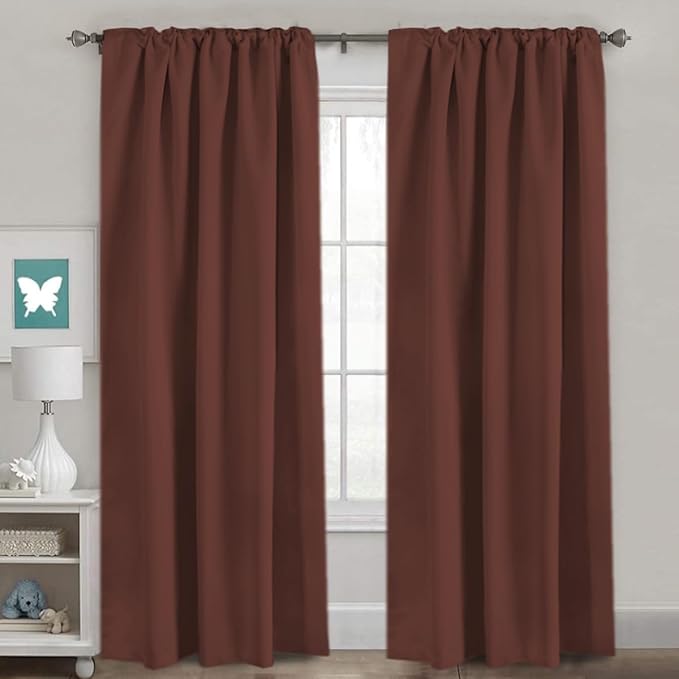 H.VERSAILTEX Blackout Curtains Thermal Insulated Window Treatment Panels Room - Image 2