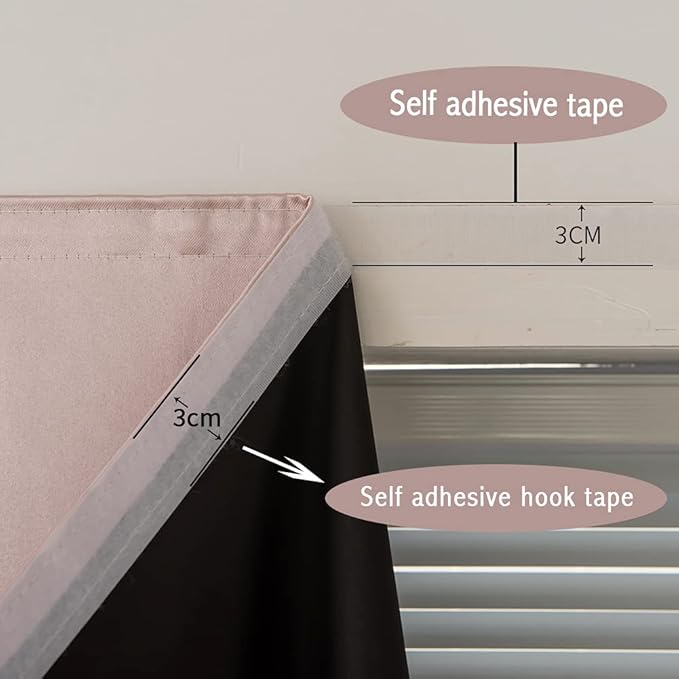 Autohesion Curtains for Windows, Bedroom Blackout Curtains for - Image 8