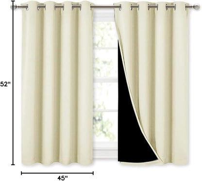 NICETOWN Room Warming Curtains, Bedroom Full Blackout Panels, Super Thick - Image 8