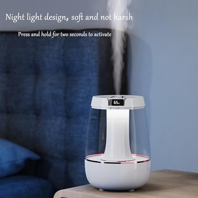 Humidifier for Bedroom, 3 Liter Cool Mist Humidifier, Silent dual-nozzle - Image 6