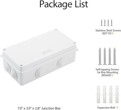 LeMotech ABS Plastic Dustproof Waterproof IP65 Junction Box Universal - Image 8