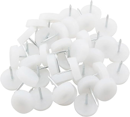 60PCS Chair Table Leg Protectors 14mm Plastic Cap Sliding Flat Nails Anti - Image 3