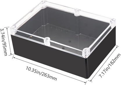 Project Box IP65 Waterproof Junction Box ABS Plastic Black Electrical Boxes DIY - Image 2