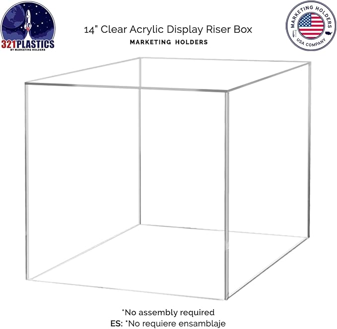 6 Pack 14 Inch Clear Acrylic Display Box - Image 8