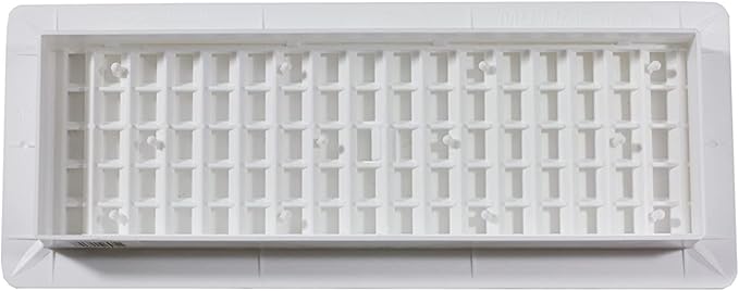 Decor Grates PL412-WH Lattice Floor Register, 4x12 Inches - Image 6