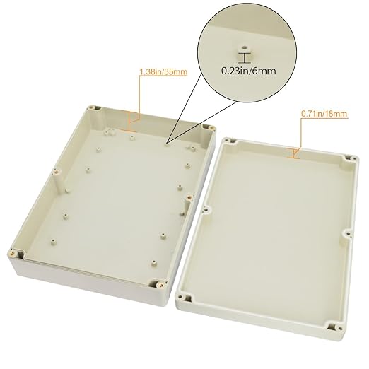 LeMotech Waterproof Dustproof IP65 ABS Plastic Junction Box Universal Electric - Image 4