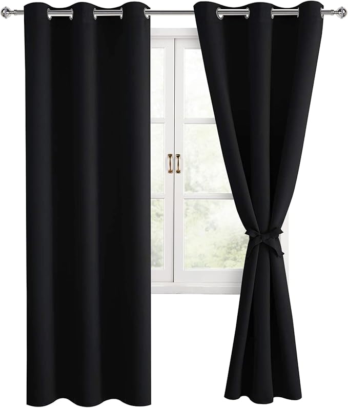 Hiasan Blackout Curtains for Bedroom, 38 x 84 Inches Long by Hiasan