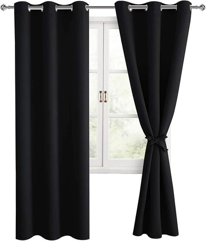 Hiasan Blackout Curtains for Bedroom, 38 x 84 Inches Long by Hiasan