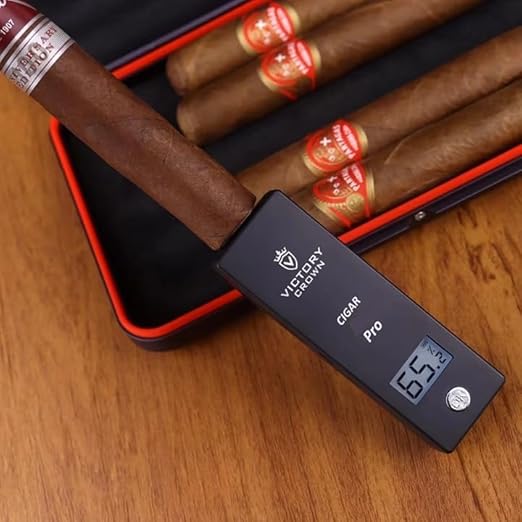 Digital Cigar Humidity Meter Portable Electric Moisture Guage Tester Reader - Image 5