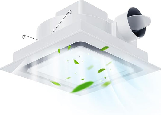 12" Ultra Quiet Bathroom Exhaust Fan by BreatheDeeperLiveCleaner