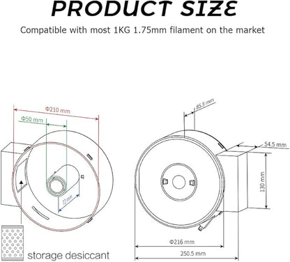 R QIDI TECHNOLOGY Filament Dryer Box, Filament Storage Box - Image 6