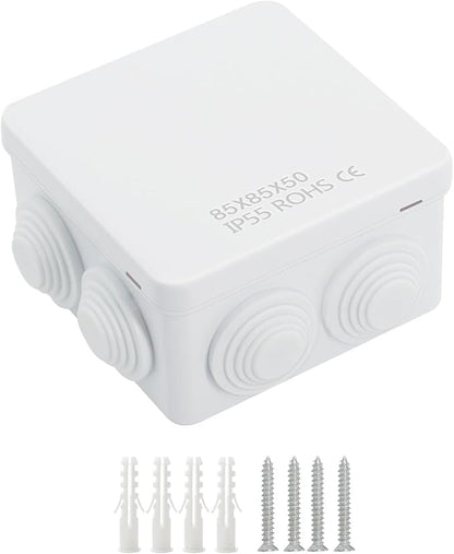 LeMotech ABS Plastic Dustproof Water Resistant IP55 Junction Box Universal by LeMotech