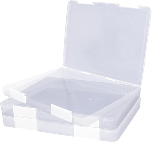 3 Pcs Clear A4 File Storage Boxes by Bonsicoky