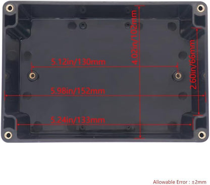 Project Box IP65 Waterproof Junction Box ABS Plastic Black Electrical Boxes DIY - Image 3