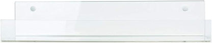 HUJI Clear Invisible Contemporary Floating Acrylic Shelf Display Bookshelf by HUJI