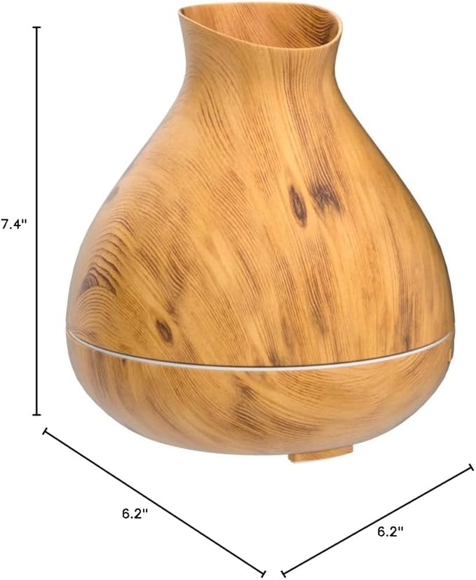 BZseed Aromatherapy Essential Oil Diffuser 550ml 12 Hours Wood Grain Aroma - Image 8