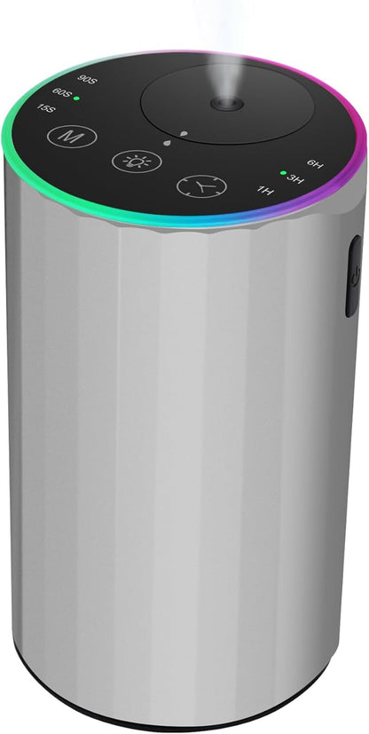 Waterless Essential Oil Diffuser, Battery Powered Mini Scent Air Machine by konchile