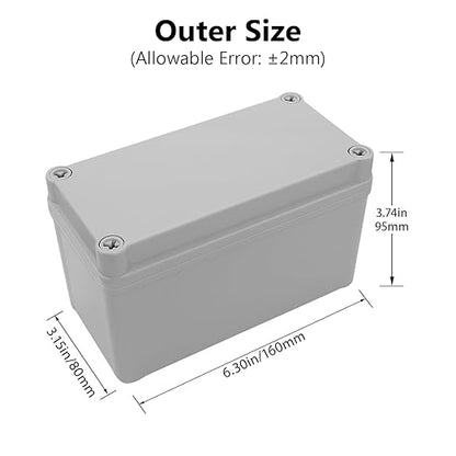 LeMotech Junction Box IP67 Waterproof Dustproof ABS Plastic Project Box - Image 2