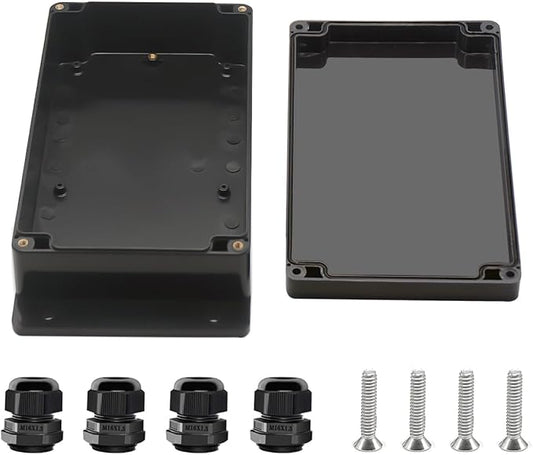 Project Box ABS Black Electrical Boxes IP67 Outdoor Waterproof Junction Box by Otdorpatio