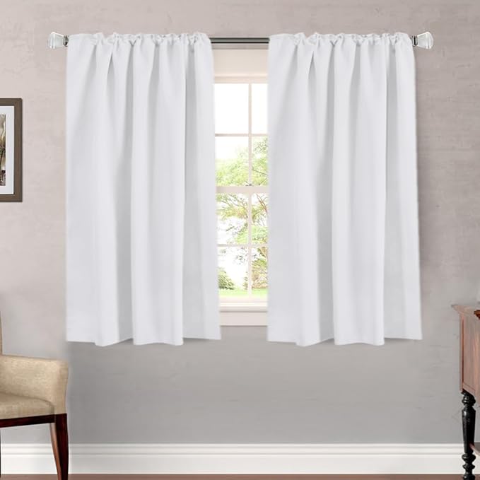 H.VERSAILTEX White Curtains Thermal Insulated Window Treatment Panels Room - Image 2