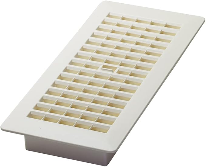 Decor Grates PL410-AL 4-Inch by 10-Inch Plastic Floor Register by DecorGrates