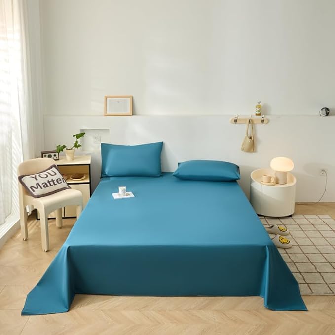 WenBags Lightweight Waterproof Flat Sheet 70 * 90 Inches Queen Size-Mattress - Image 2