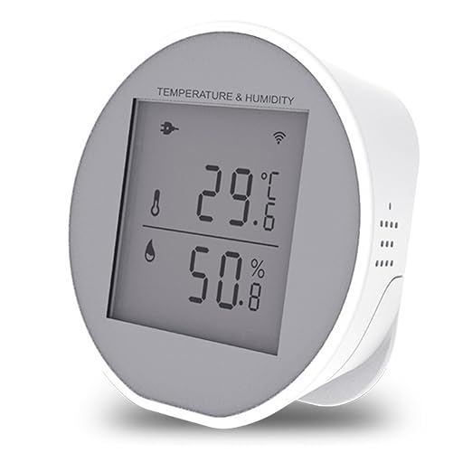 Wengart WiFi Temperature Humidity Sensor WSD400H, 2.4GHz Tuya App, Indoor LCD by Wengart