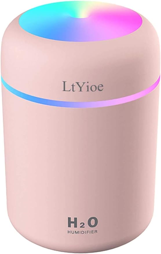 Colorful Cool Mini Humidifier, USB Personal Desktop Humidifier by LtYioe