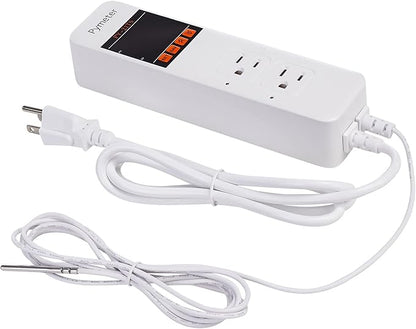 Attic Fan Thermostat Controller Temperature Switch Plug Outlet - Image 6