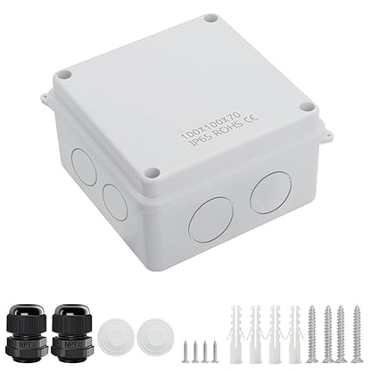 LeMotech Junction Box, Electrical Box IP65 Water Resistant Dustproof ABS by LeMotech