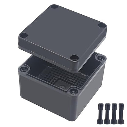 Junction Box, IP67 Waterproof ABS Black Project Box by Otdorpatio