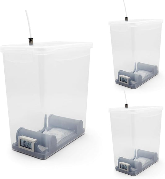 3 Sets 3D Printing Filament Storage Box, 5.8L Dryer Box Continuous Filament by ANQUORA