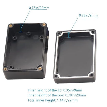 Junction Box, Zulkit Project Box IP65 Waterproof Outdoor Box ABS Plastic - Image 6