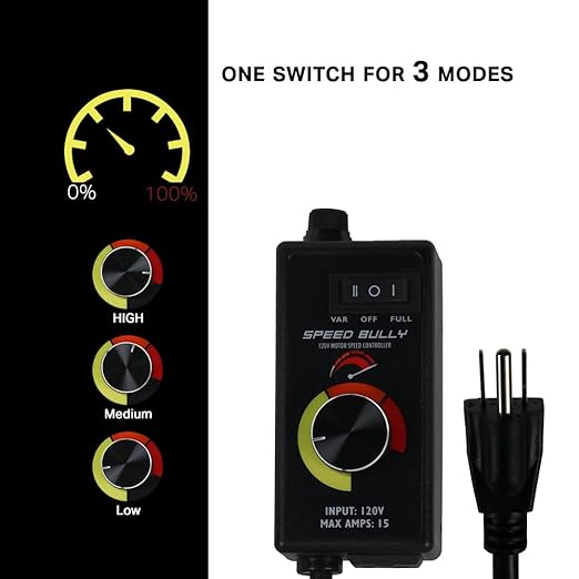 Speed Bully Motor Fan Speed Controller 120V, Variable Speed Controller - Image 3