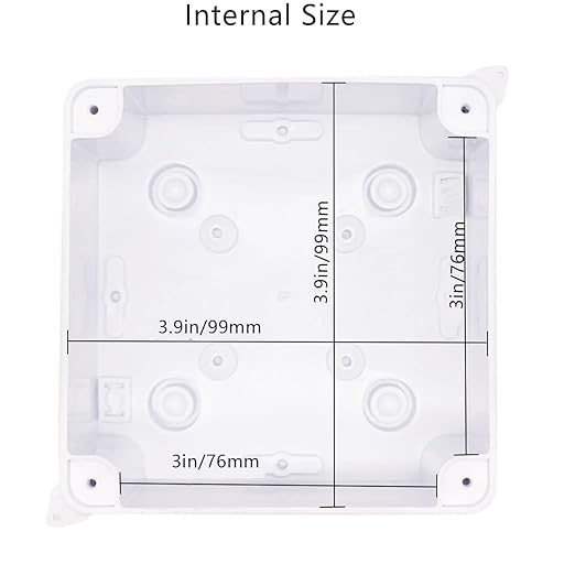 Junction Box, Reserved Holes Electrical Boxes Waterproof IP65 ABS Plastic - Image 5