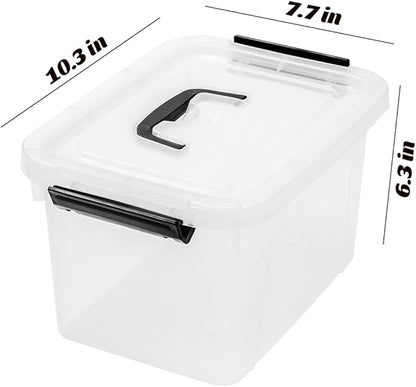 6 Quart Clear Storage Latch Box/Bins - Image 2