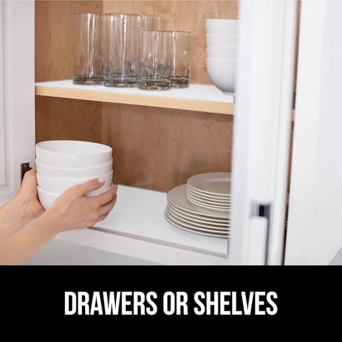 GORILLA GRIP DripGuard Shelf Liner, Non-Adhesive Drawer and Kitchen Cabinet - Image 7