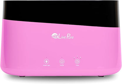 LivePure LP300HUM Aqua Flame Cool Mist Humidifier – Small Ultrasonic Plant by LivePure