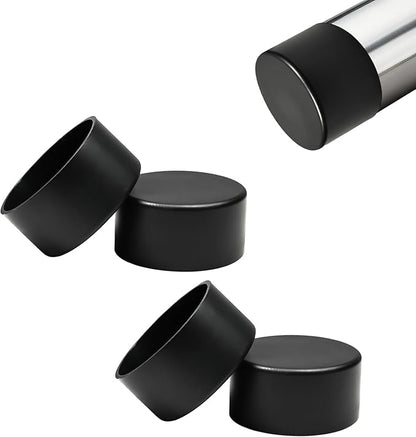 4 Pcs 2-1/2" Round Chair Leg Tips Caps, Silicone Rubber Furniture Leg Floor by BOPOREAE