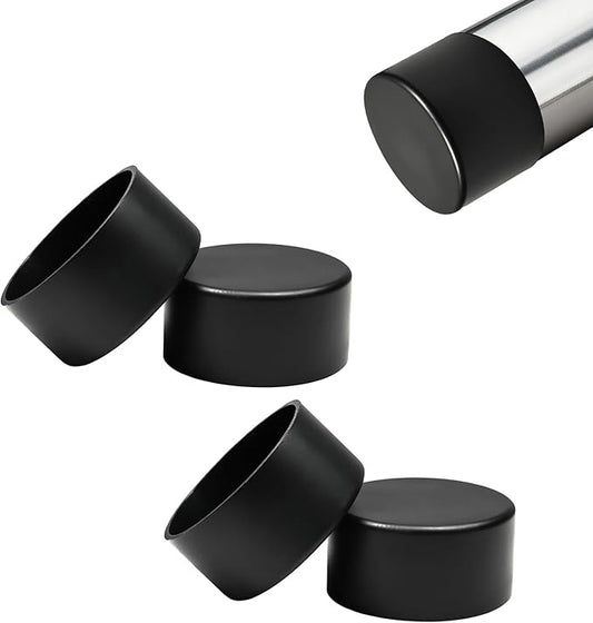 4 Pcs 2-1/2" Round Chair Leg Tips Caps, Silicone Rubber Furniture Leg Floor by BOPOREAE