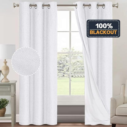 PrinceDeco Blackout Curtains 84 inch Length 2 Panels Set 100% Blackout Curtains - Image 7