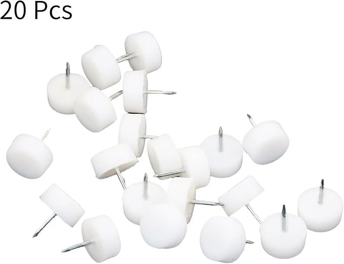 20 Pcs Furniture Feet Nail Plastic Glide Nails Round Chair Table Leg Protector - Image 4