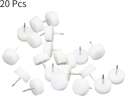 20 Pcs Furniture Feet Nail Plastic Glide Nails Round Chair Table Leg Protector - Image 4