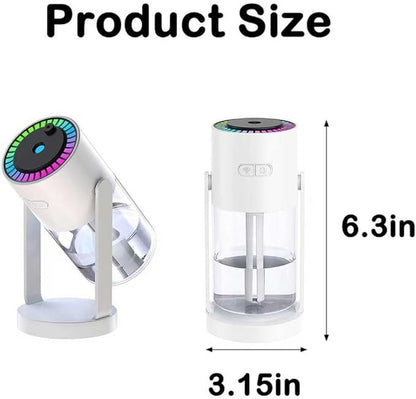 Portable Starry Sky Projection Humidifier, USB Mini Humidifier, 360° Rotating - Image 2