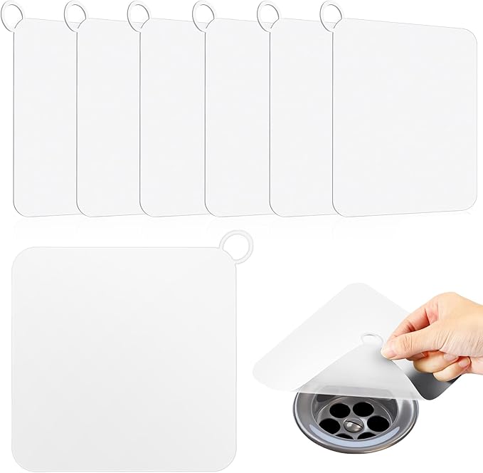 Yinkin 6 Pcs Drain Covers to Keep Bugs Out Silicone Shower Floor Tub Stoppers by Yinkin