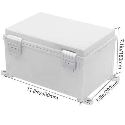 Zulkit Junction Box ABS Plastic Waterproof IP65 Electrical Boxes Hinged Shell - Image 2