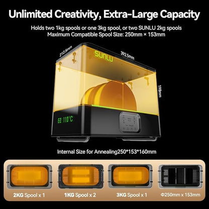SUNLU Filament Dryer Box E2, Professional Drying and Annealing, Born - Image 4