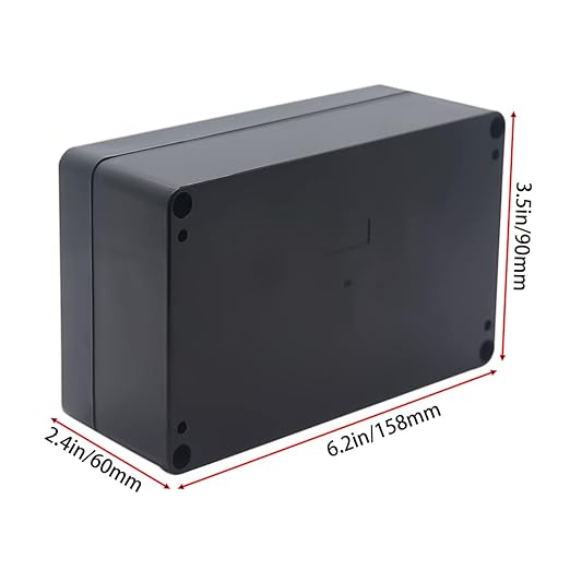 Watertight Junction Box, IP67 Waterproof Project Box Durable ABS Plastic - Image 2