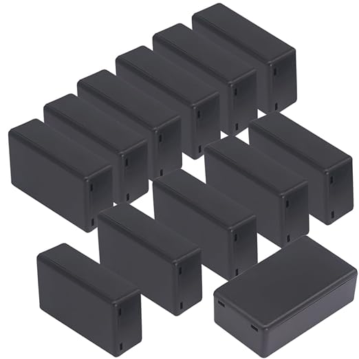 Zulkit 8Pcs Project Boxes ABS Plastic Electrical Project Case Power Junction by Zulkit