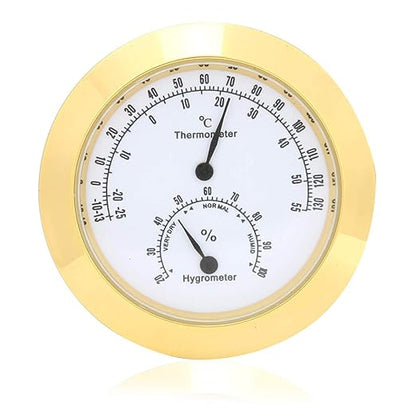 Guitar Violin Thermometer Hygrometer, Alloy Meter Temperature and Humidity by Aramox